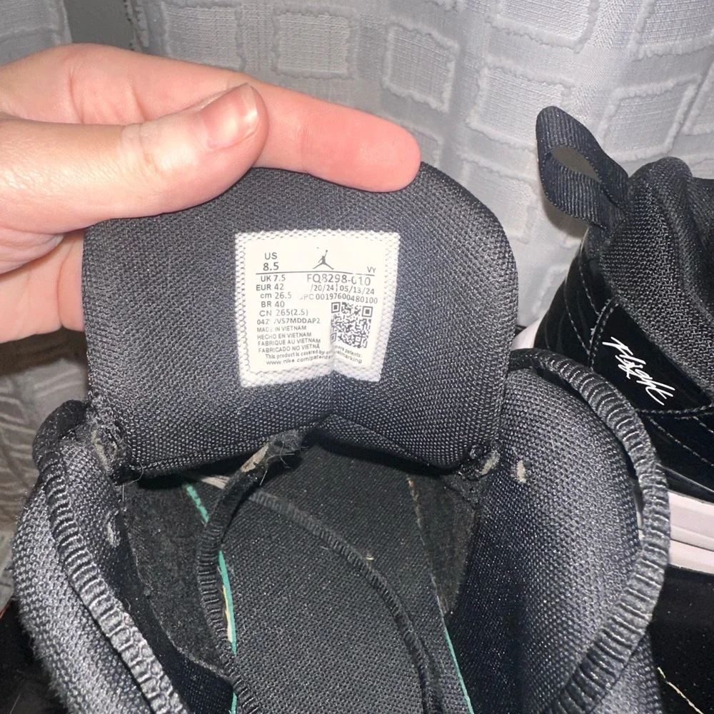 Jordan Black and White Sneakers